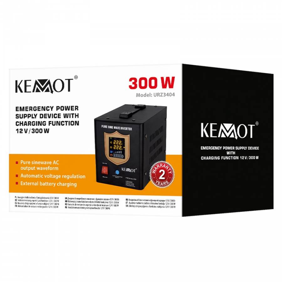 Invertor Centrale Termice Sinus Pur 300W 12V Kemot