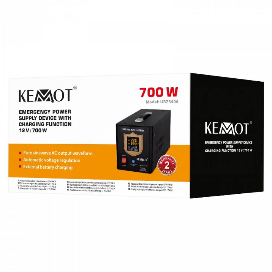 Ups Centrale Termice 700W 12V Kemot Sinus Pur
