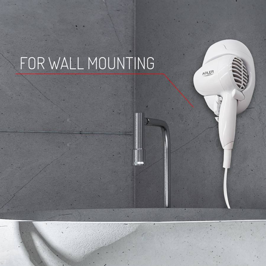 Hair Dryer Putere 1600W Adler Alb