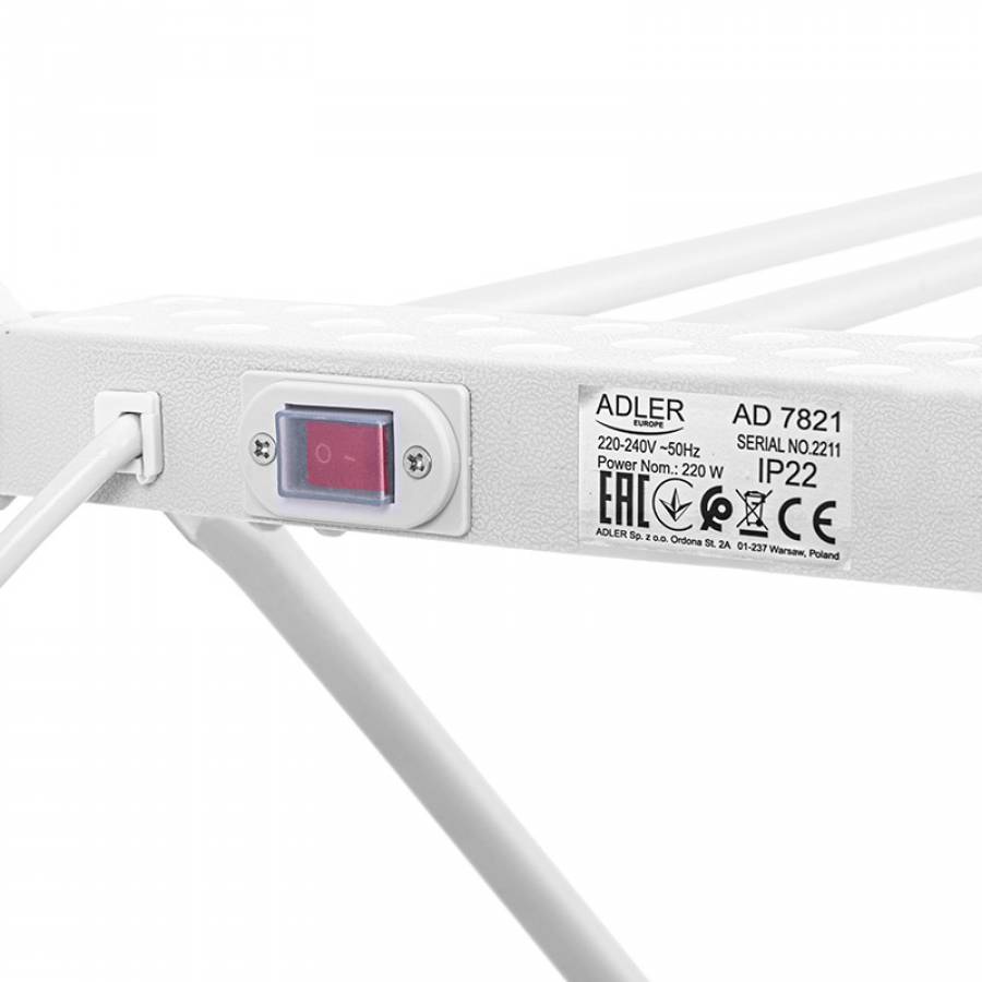 Masina de uscat rufe electrica cu putere de 220w.