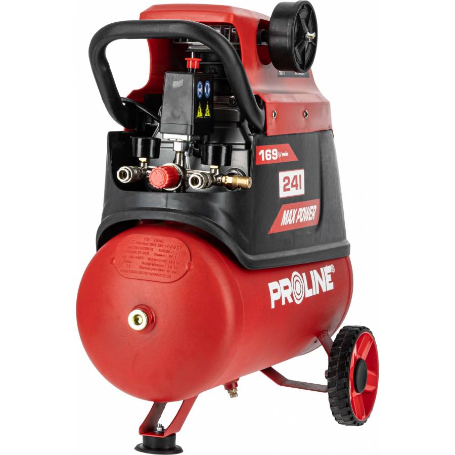 Compresor Aer Cu Ulei - 1500w / 8bar / 169l/min / 24l