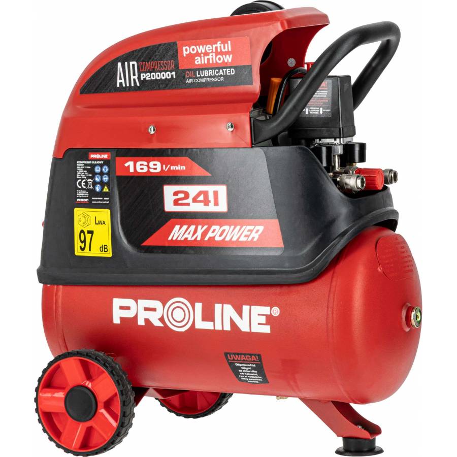 Compresor Aer Cu Ulei - 1500w / 8bar / 169l/min / 24l