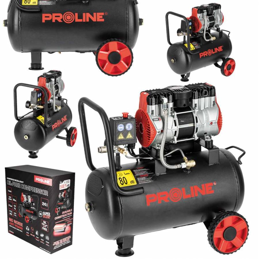 Compresor Aer Fara Ulei - 750w / 8bar / 167l/min / 24l