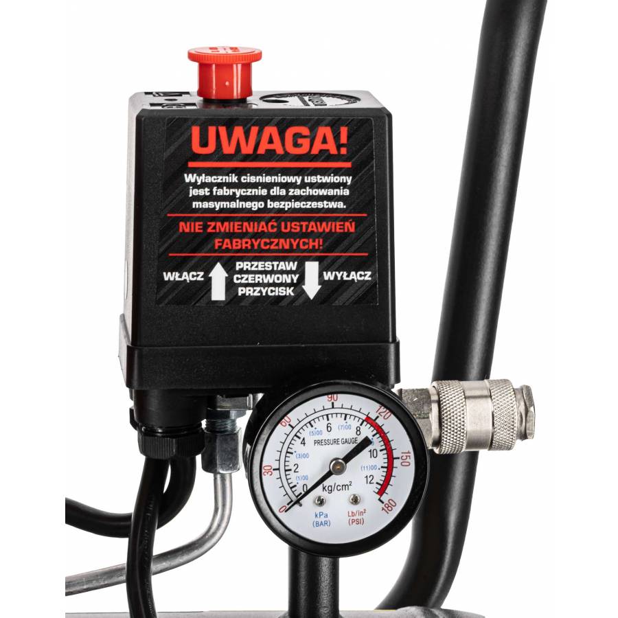 Compresor Aer Fara Ulei - 750w / 8bar / 167l/min / 24l