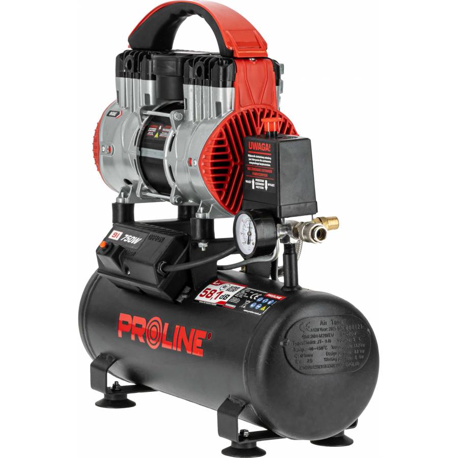 Compresor Aer Fara Ulei - 750w / 8bar / 167l/min / 9l
