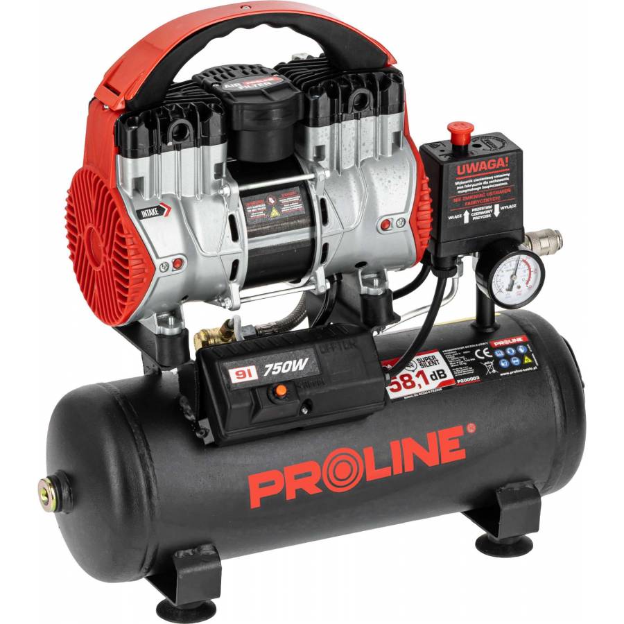 Compresor Aer Fara Ulei - 750w / 8bar / 167l/min / 9l