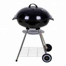 Gratar cu Carbuni Rotund si Picioare - 22 inch / Negru
