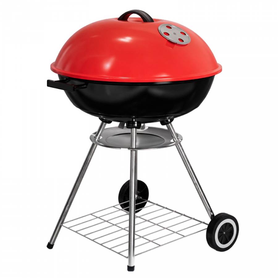 Grill Carbuni Rotund Cu Picioare - 22 / Rosu