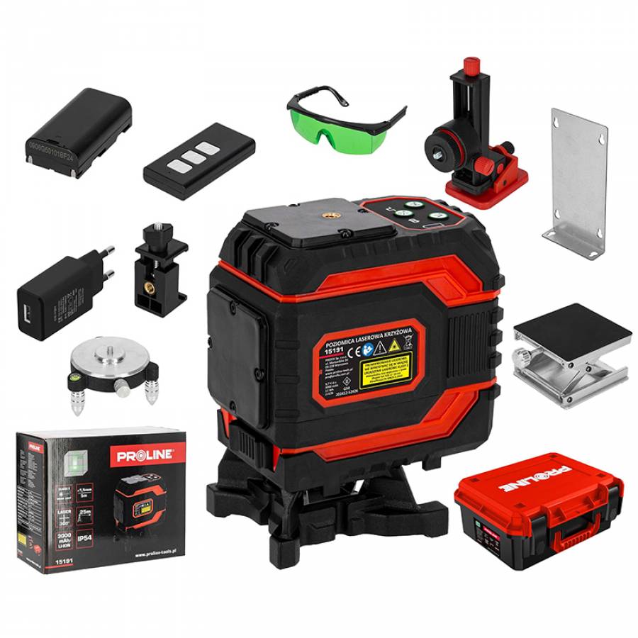 Nivela Laser Verde Autonivelanta Profesionala 25m/360°/2D IP54 Li-Ion