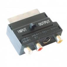 Adaptor Video, Mufa Scart 21 Poli - 3x Prize Rca + Priza Svhs