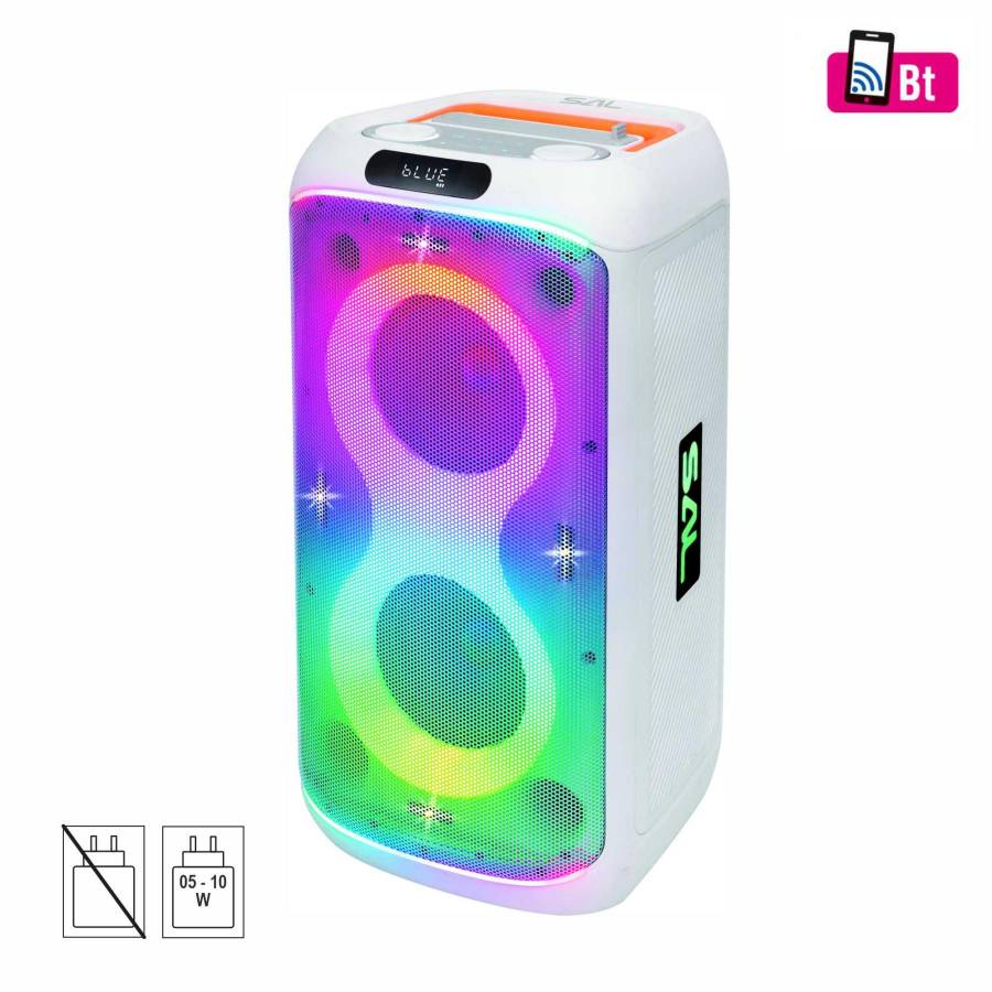 Boxa Party,  2x165mm, Acu, Bt, Led, Microfon