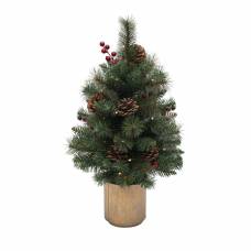 Brad Artificial Alimentat Cu Baterii, Cu Iluminare Led incorporata, inaltime 60 Cm