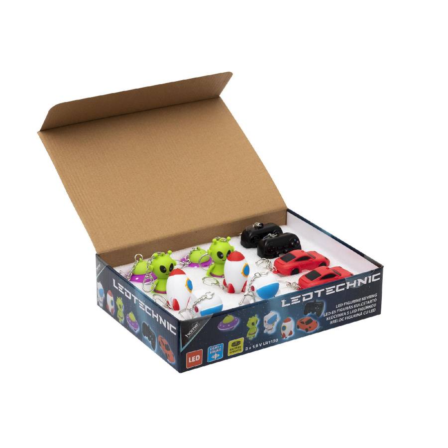 Led Llavero, Figuritas, 3xlr1130, 12 Pcs./display