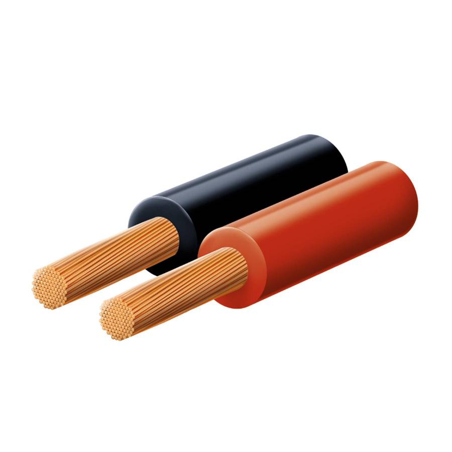 Cablu Pentru Difuzor, Roşu-negru, 2x1,0 Mm, 100 M/rola