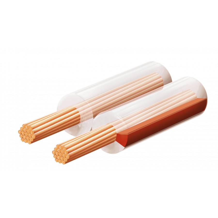 Cablu Pentru Difuzor, Transparent, 2x1,0 Mm, 100 M/rola
