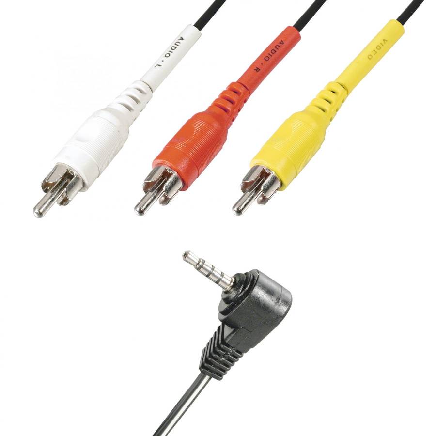 Cablu Video, Mufa 3,5 Mm 4 Poli - 3x Mufa Rca Stereo, 2 M