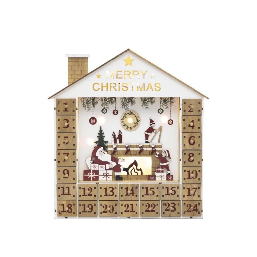 Calendar De Advent Cu Sertare, Cu Led-uri