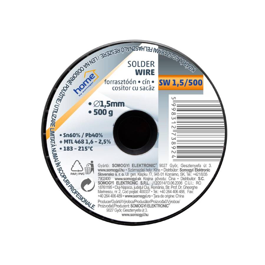 Cositor Cu Sacaz, 1,5 Mm, 500g