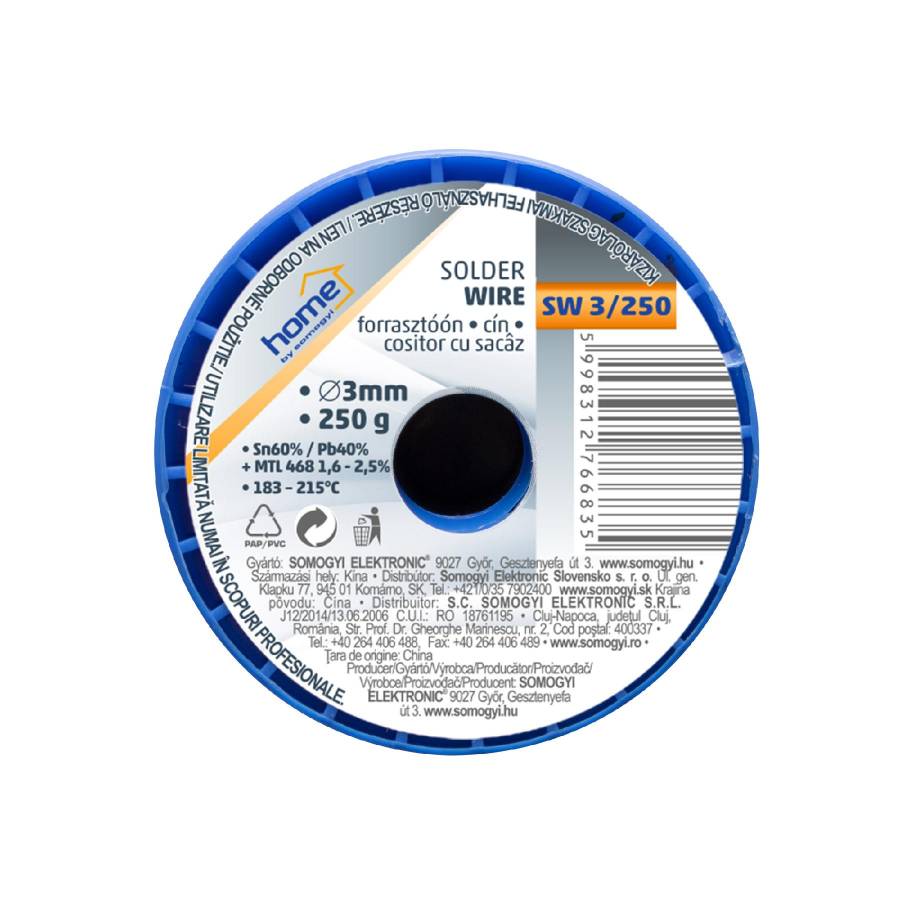 Cositor Cu Sacaz, 3 Mm, 250g