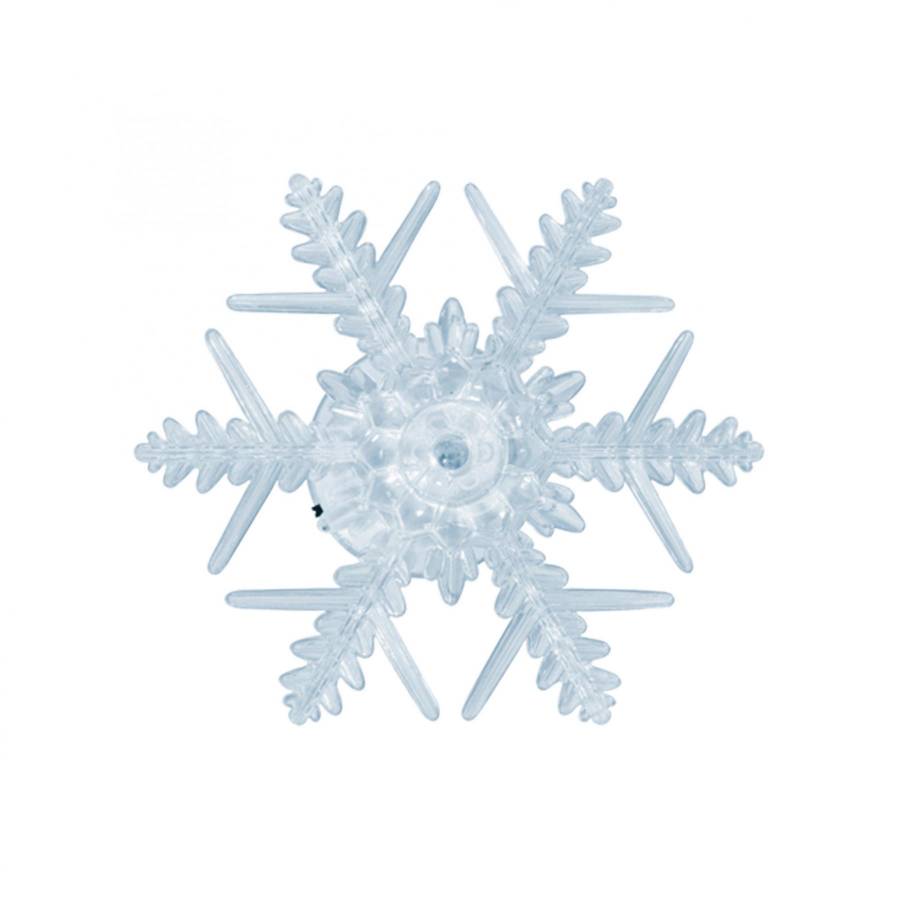 Decor Fereastra Fulg De Zapada Pt Interior, Adeziv, Led Alb Cu Lumina Rece, Dimensiune:10x3,5cm