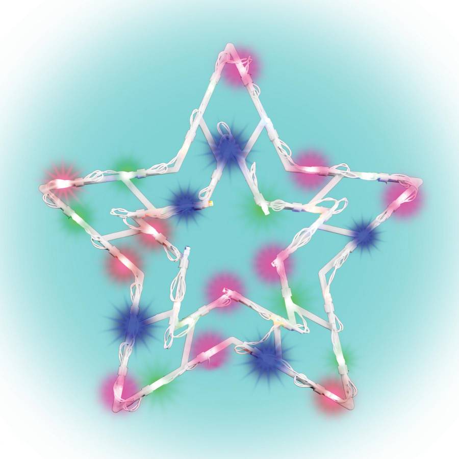 Decor Fereastra Led, Stea