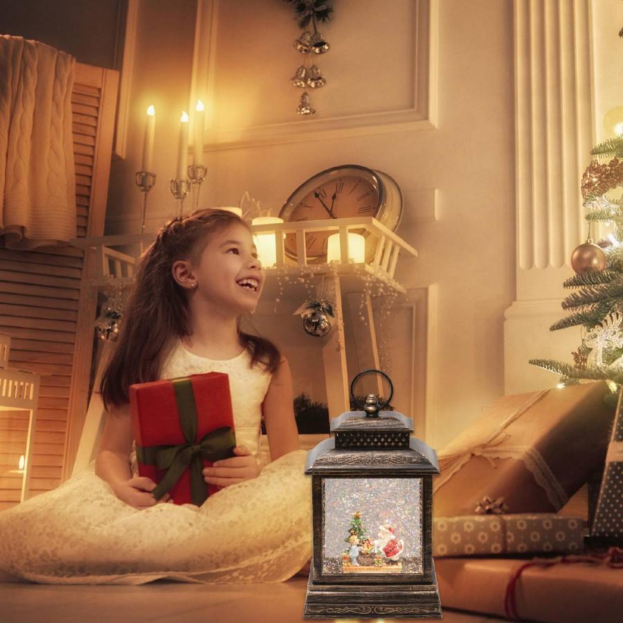 Felinar Cu Lichid Si Sclipici, Mos