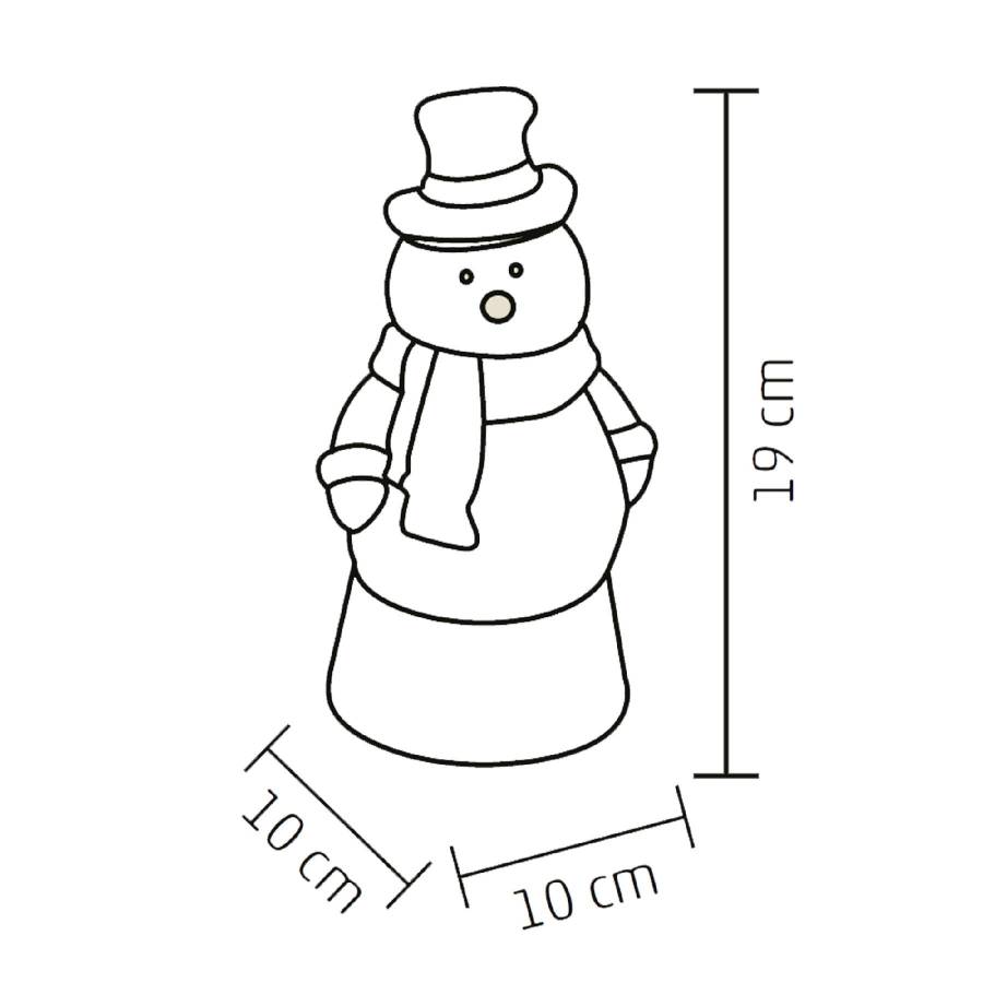 Felinar Cu Lichid si Sclipici, Om De Zapada