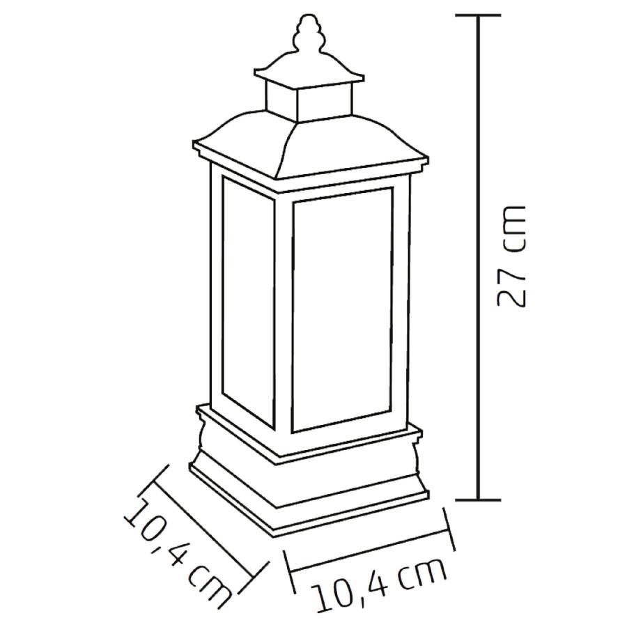 Felinar Cu Lichid Si Sclipici, Ostas