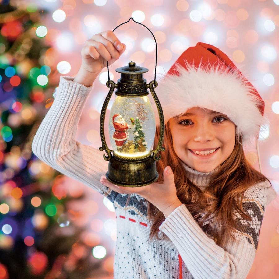 Felinar Cu Lichid si Sclipici