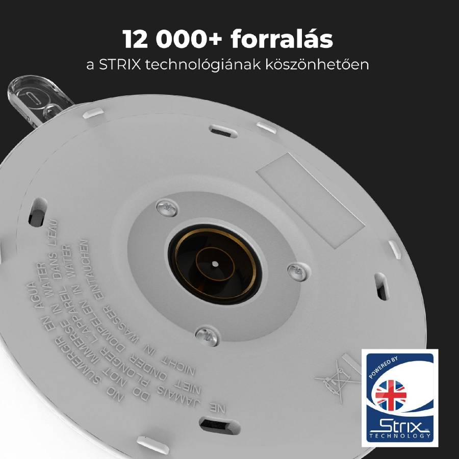 Fierbator De Apa Aeno Aek0002 Ek2, 2200 W, Capacitate De 1,5 Litri, Cu Pereti Dubli, Afisaj Led, Alb