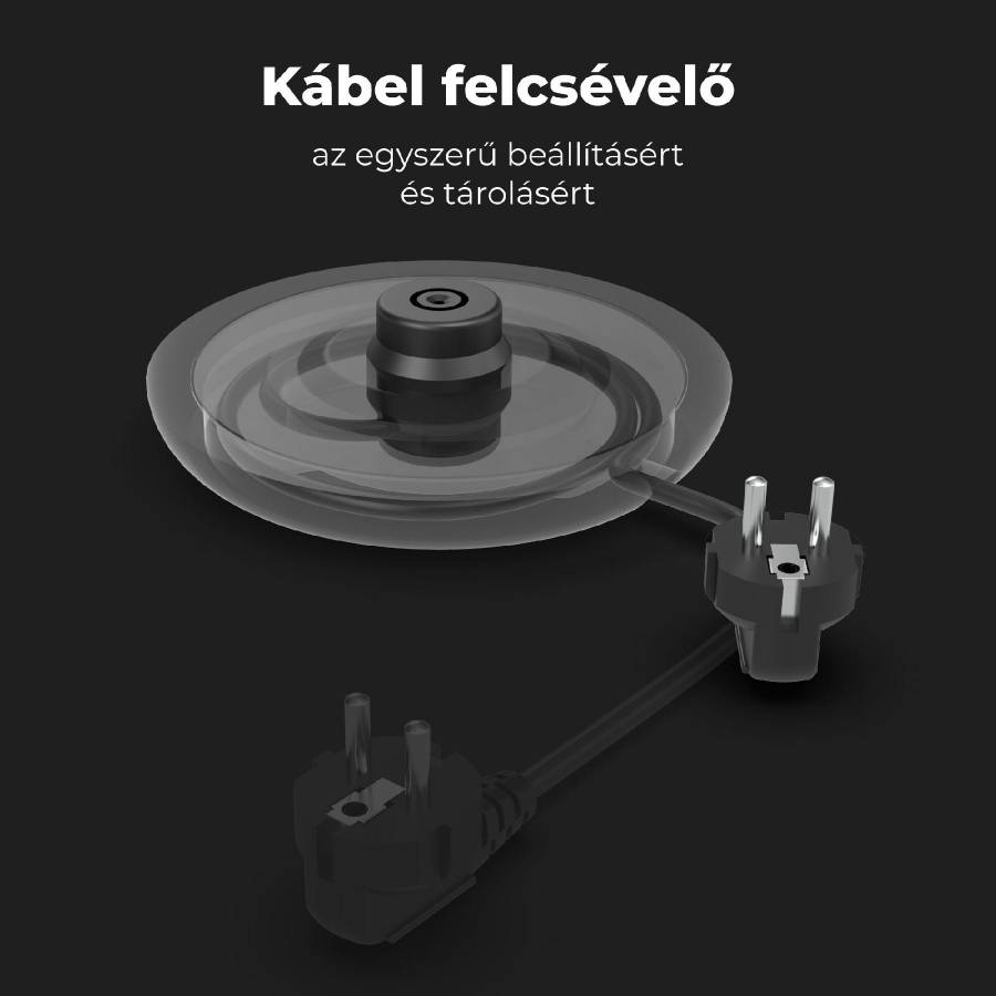 Fierbator De Apa Aeno Aek0002 Ek2, 2200 W, Capacitate De 1,5 Litri, Cu Pereti Dubli, Afisaj Led, Alb