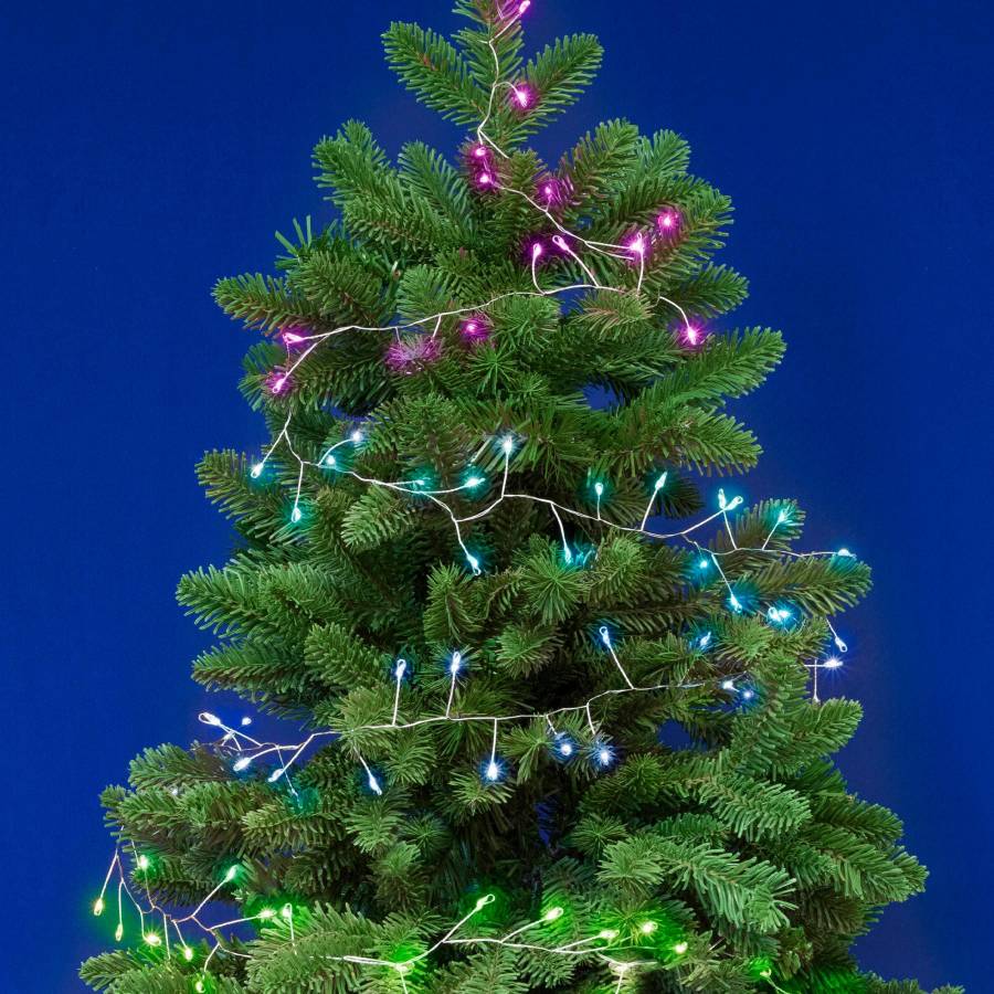 Ghirlanda Cluster Microled Smart Rgb, Isparkle, 96 Led, Ip44