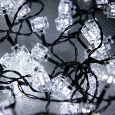 Ghirlanda Led, De Interior, Alb Rece, 50 Led,   50 Cuburi Acrilice Decorative