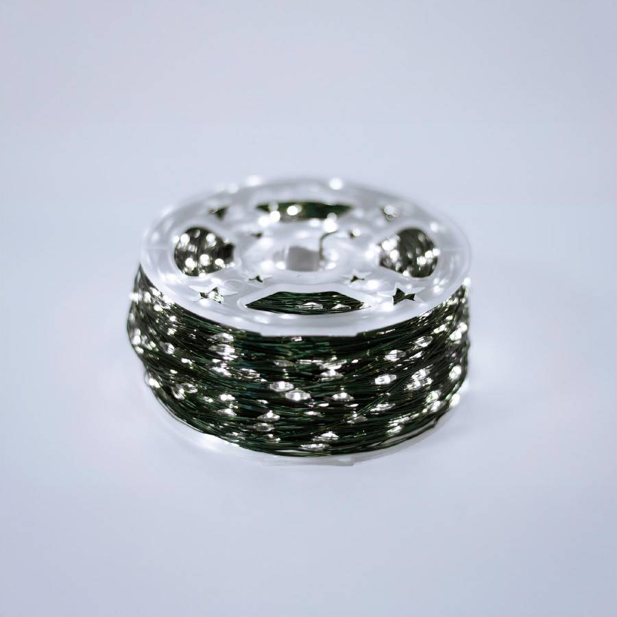 Ghirlanda Luminoasa Micro Led, 1500 Led-uri/150 M, Alb Rece, Pentru Exterior