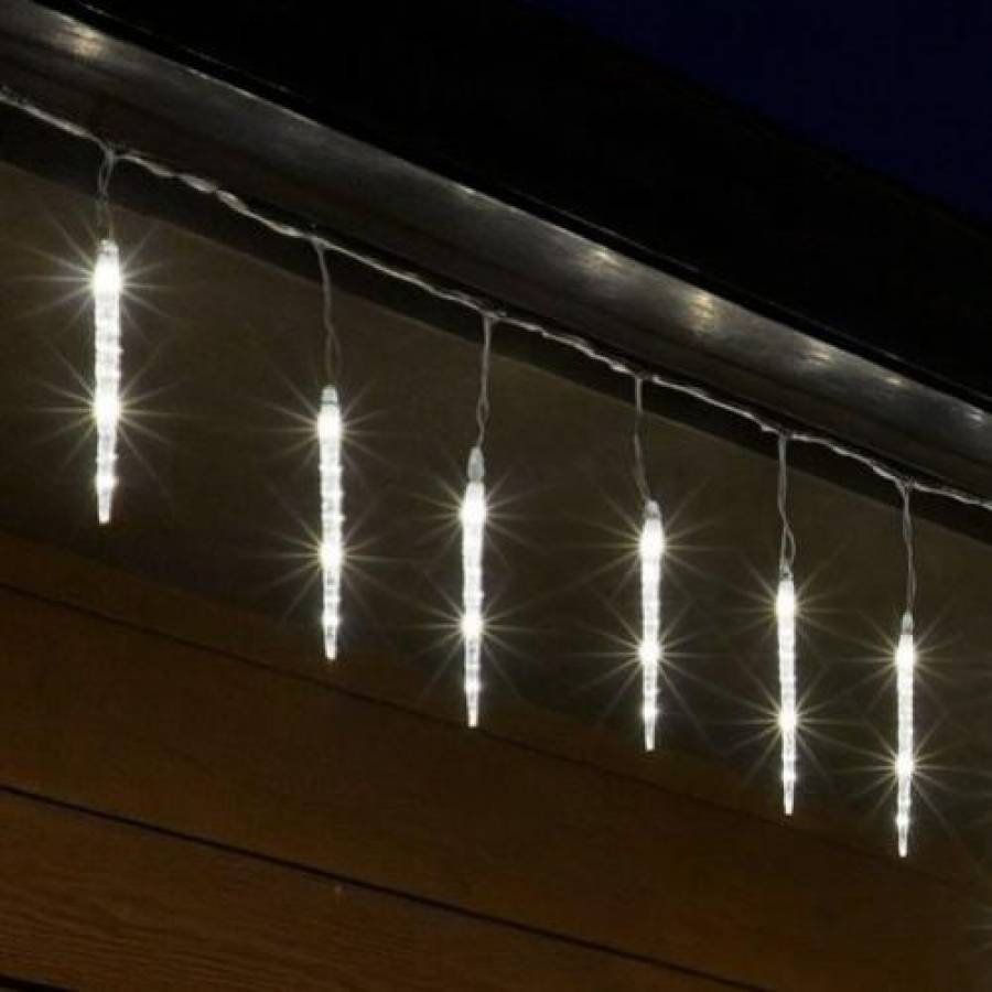 Ghirlanda Luminoasa Sloi De Gheata, Alb Rece, Adaptor Ip44