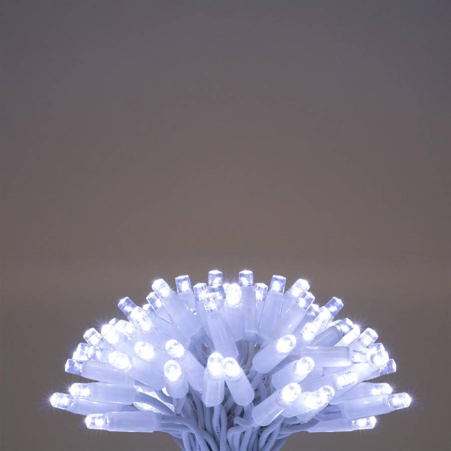 Ghirlande Luminoase, 200 Led-uri, Cablu Alb, Pentru Exterior