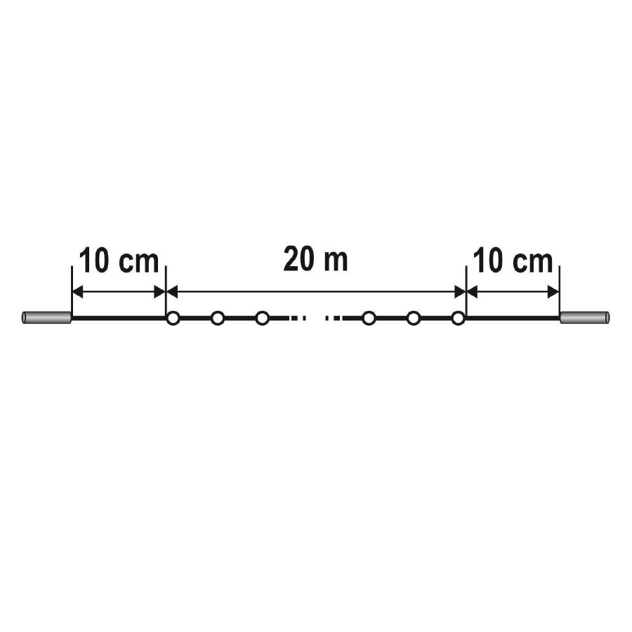 Ghirlande Luminoase, 200 Led-uri, Cablu Alb, Pentru Exterior
