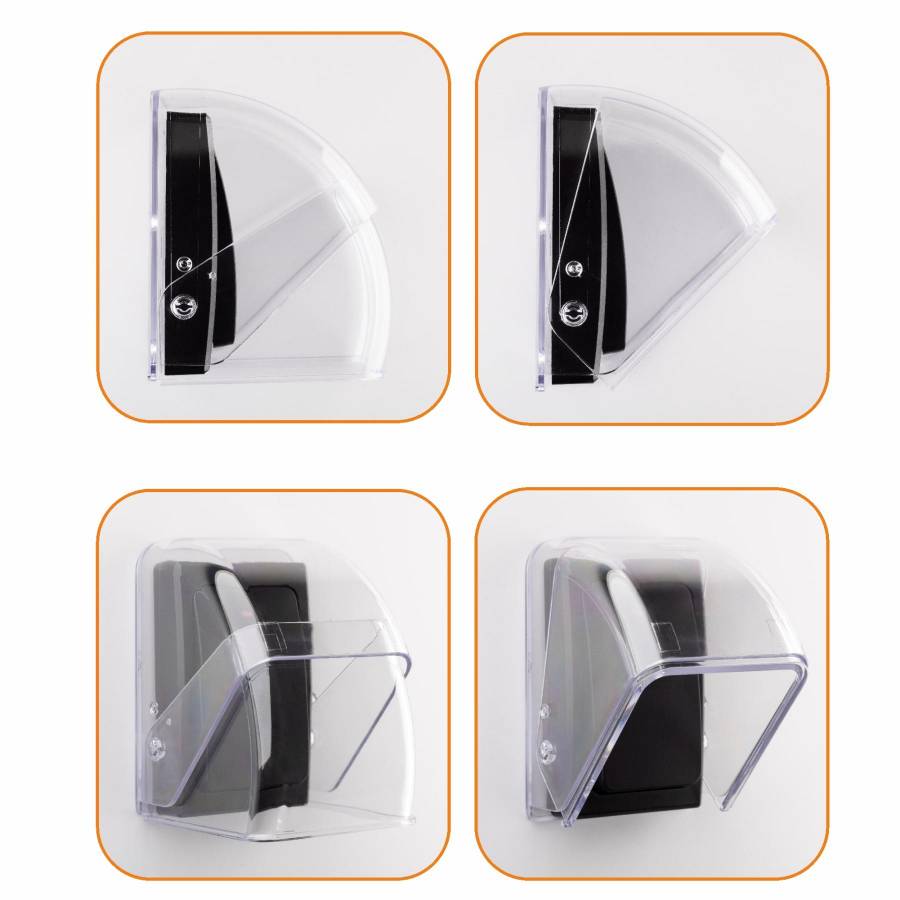 Home Dbcover Capac De Protectie Pentru Butonul Soneriei, Universal, Protectie impotriva Ploii, Zapezii, Vantului si Prafului