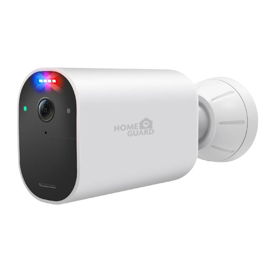 Homeguard, Sistem De Securitate Fara Fir Smart Deterrencre, Smarthub 2 Camere Cu Lumina Rosie Albastra si Sirena