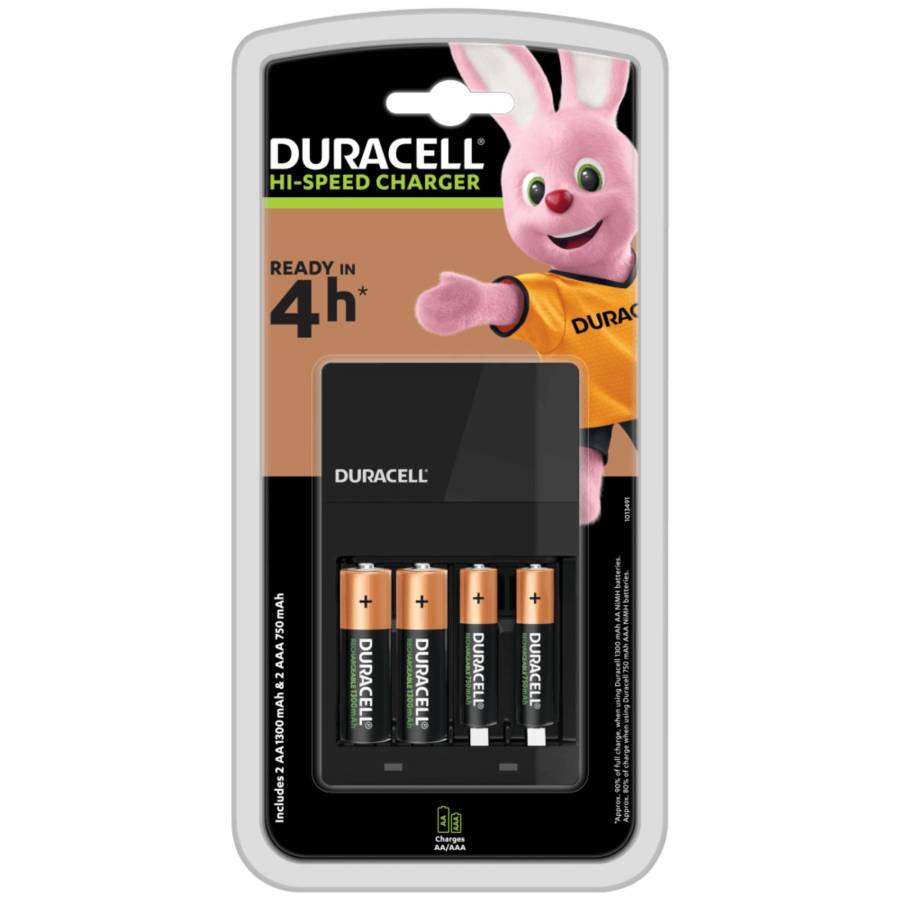 Incarcator De Acumulatori Duracell 4 Ore, 2 Bat. Reincarcabile Aa si 2 Bat. Reincarcabile Aaa