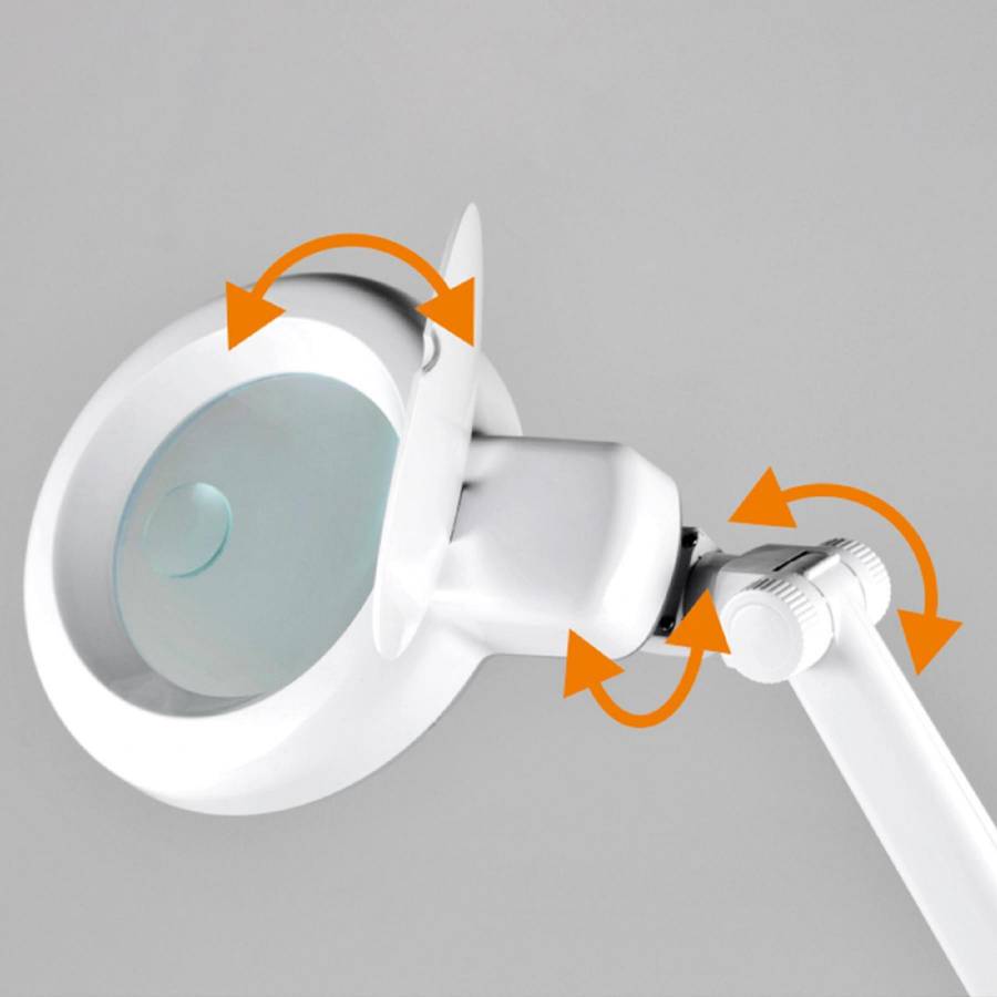 Lampa De Masa Cu Lupa, Cu Led, Montabila Pe Masa