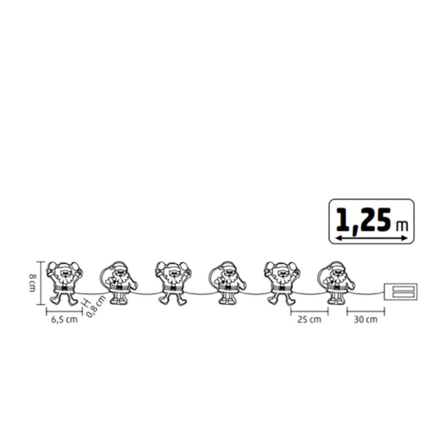 Lant Luminos Led Mikuláš, Silicon