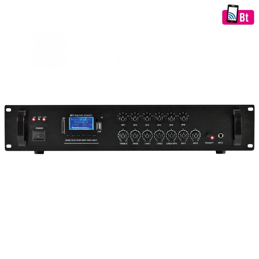 Mixer-amplificator, Fm-bt-mp3, 120 Wati