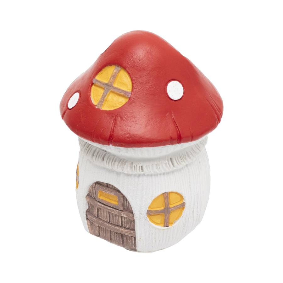 Napelemes Kerti Lámpa, Casute De Ciuperca, 12db/display, 1db Melegfehér Led