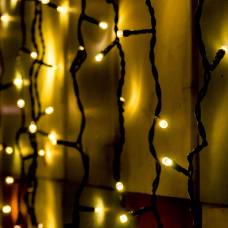 Perdea De Lumini, 204 Led, Alb Cald, Pt Exterior, Cu Legare In Serie