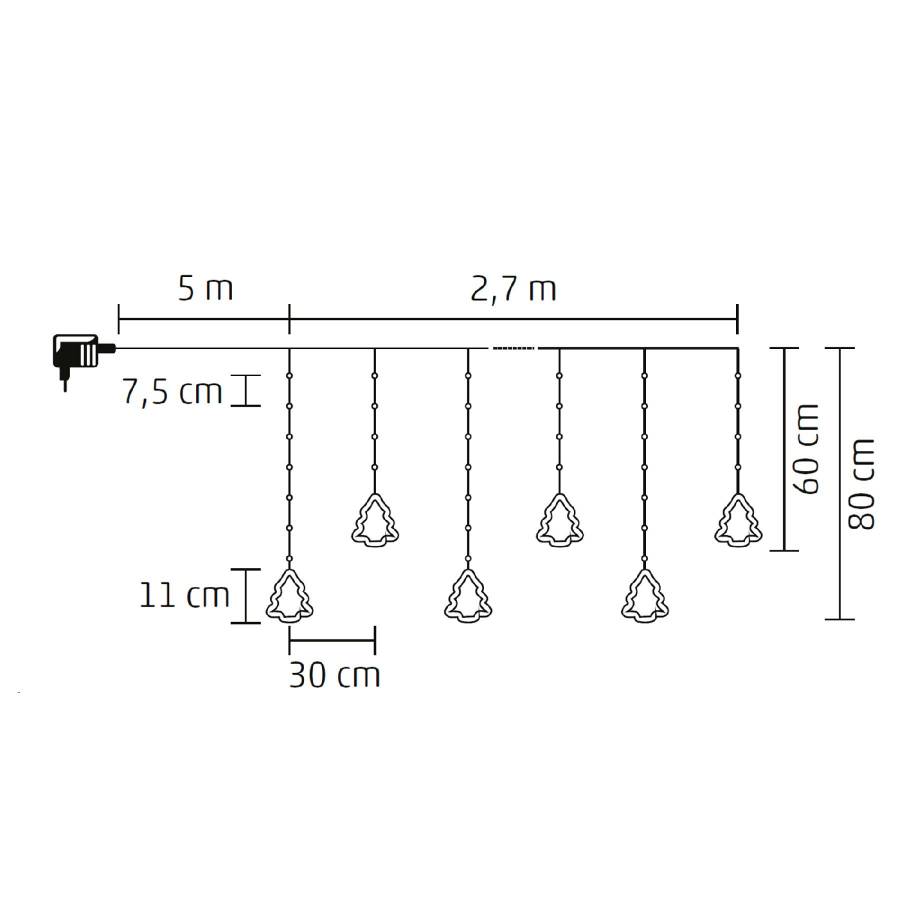 Perdea De Lumini Brad