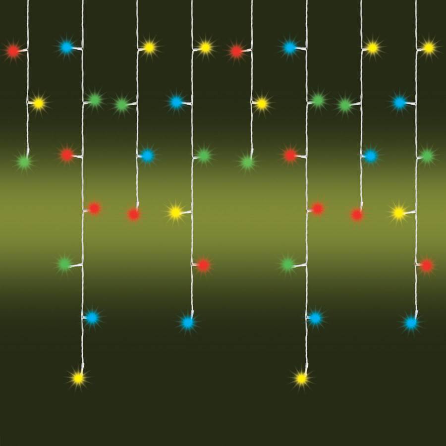 Perdea De Lumini Cu Led-uri, 200 Buc Led-uri Color, Pt. Exterior