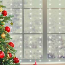 Perdea De Lumini Microled, Interior, 3x2m, 10 Fire/20xled, Alb Rece, 8 Progr.