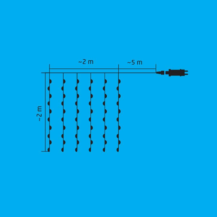 Perdea De Lumini Microled Smart Rgb, Isparkle, 120 Led, Ip44