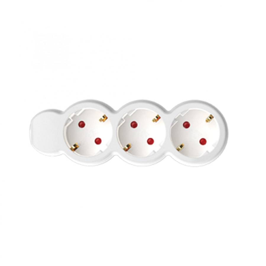 Prelungitor 3 Prize, 3 M, 3x1,5mm2, Alb